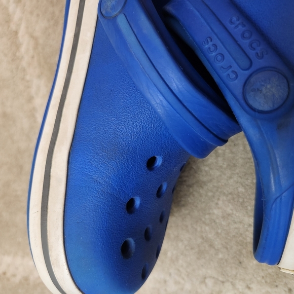 CROCS Blue Crocband Clogs J1 Size 1 Youth - Picture 11 of 16